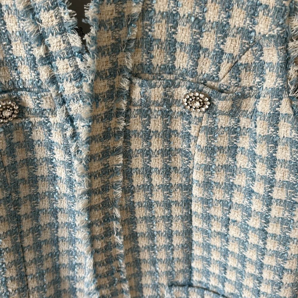 NEW RIVER ISLAND TWEED VEST - Picture 2 of 6